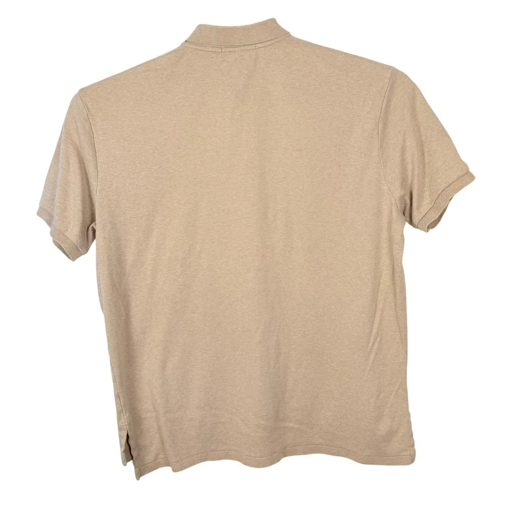 Vintage Polo Ralph Lauren Polo Shirt Men XL Tan Classic Green Pony Earthtone